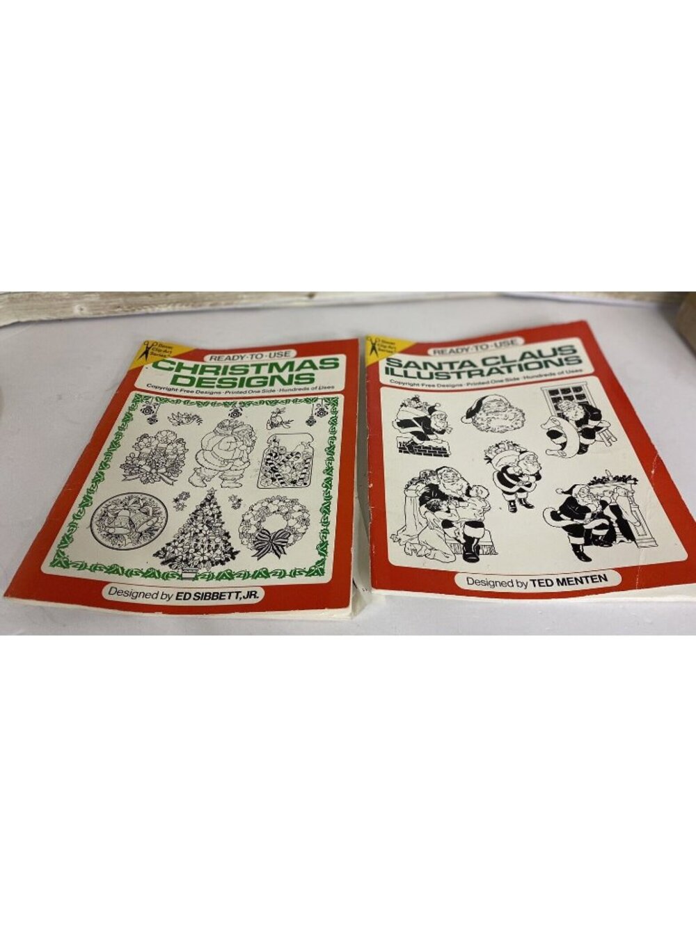 VTG Christmas 70s Junk Journal Dover Scrapbooking Partly Used Clip Art Lot 2
